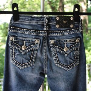 Y2K Miss Me Jeans Girls JK5014B100 Bootcut Size 10 Low Rise Cotton Flair